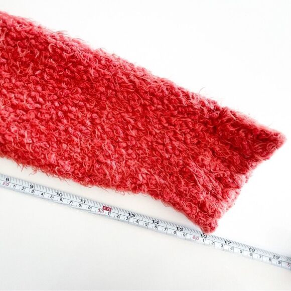 Pull&Bear Original Sweater Red Fuzzy Pullover Women's EU L - Picture 5 of 7